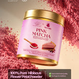 BrewTales Pink Matcha – Organic Hibiscus Flower Powder