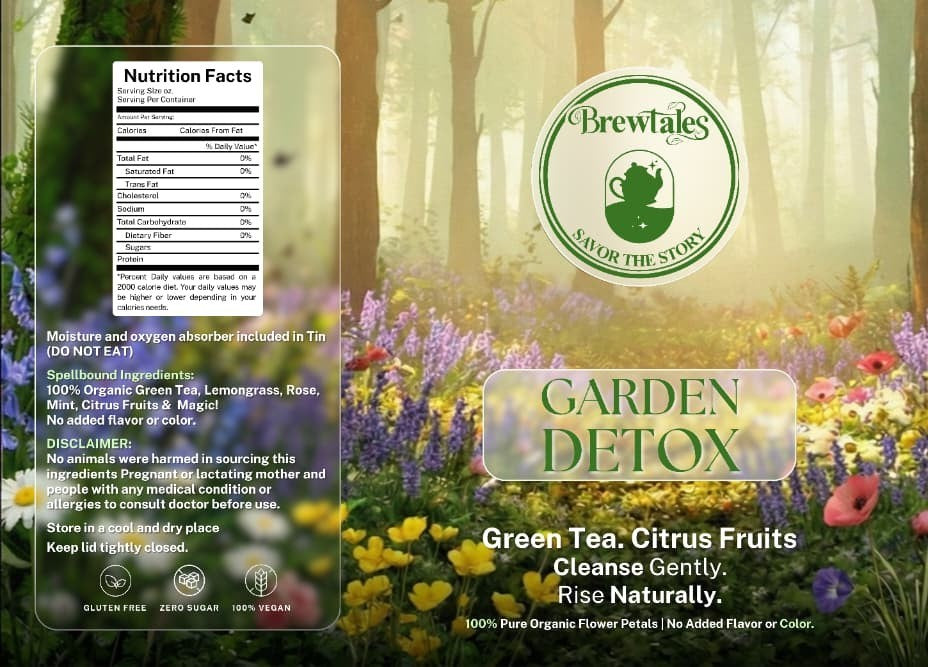 Brewtales Garden Detox Organic Green Tea