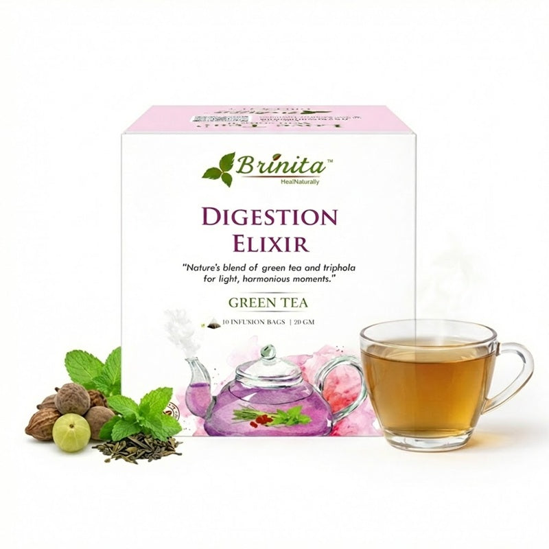 Brinita Digestion Elixir Green Tea Box