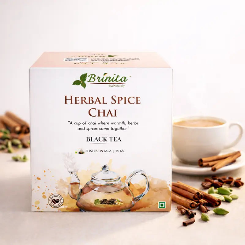 Brinita Herbal Spice Chai Tea Box