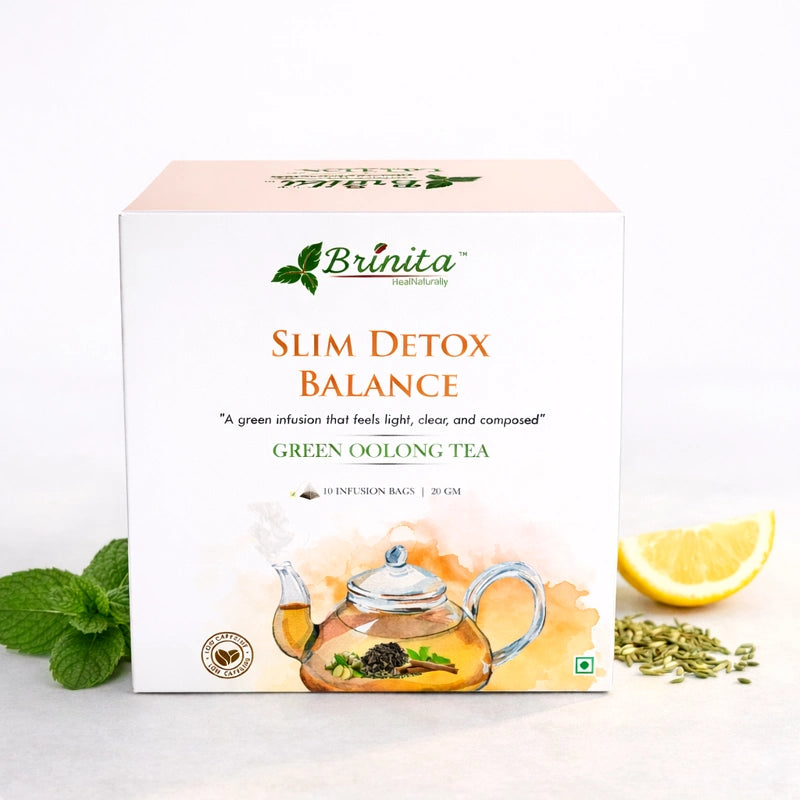 Brinita Slim Detox Balance Green Oolong Tea Box