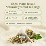 Brintra 100% Plant-Based Natural Pyramid Tea Bags