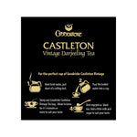 Goodricke Castleton Vintage Darjeeling Tea Packaging with Brewing Instructions
