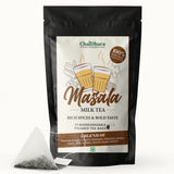 Chaidhara Dooars Premium Masala Black Tea with Aromatic Indian Spices - Biodegradable Pyramid Tea Bags
