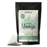 Chaidhara Moringa Green Tea – Natural Immunity Support & Detox Tea - Biodegradable Pyramid Tea Bags