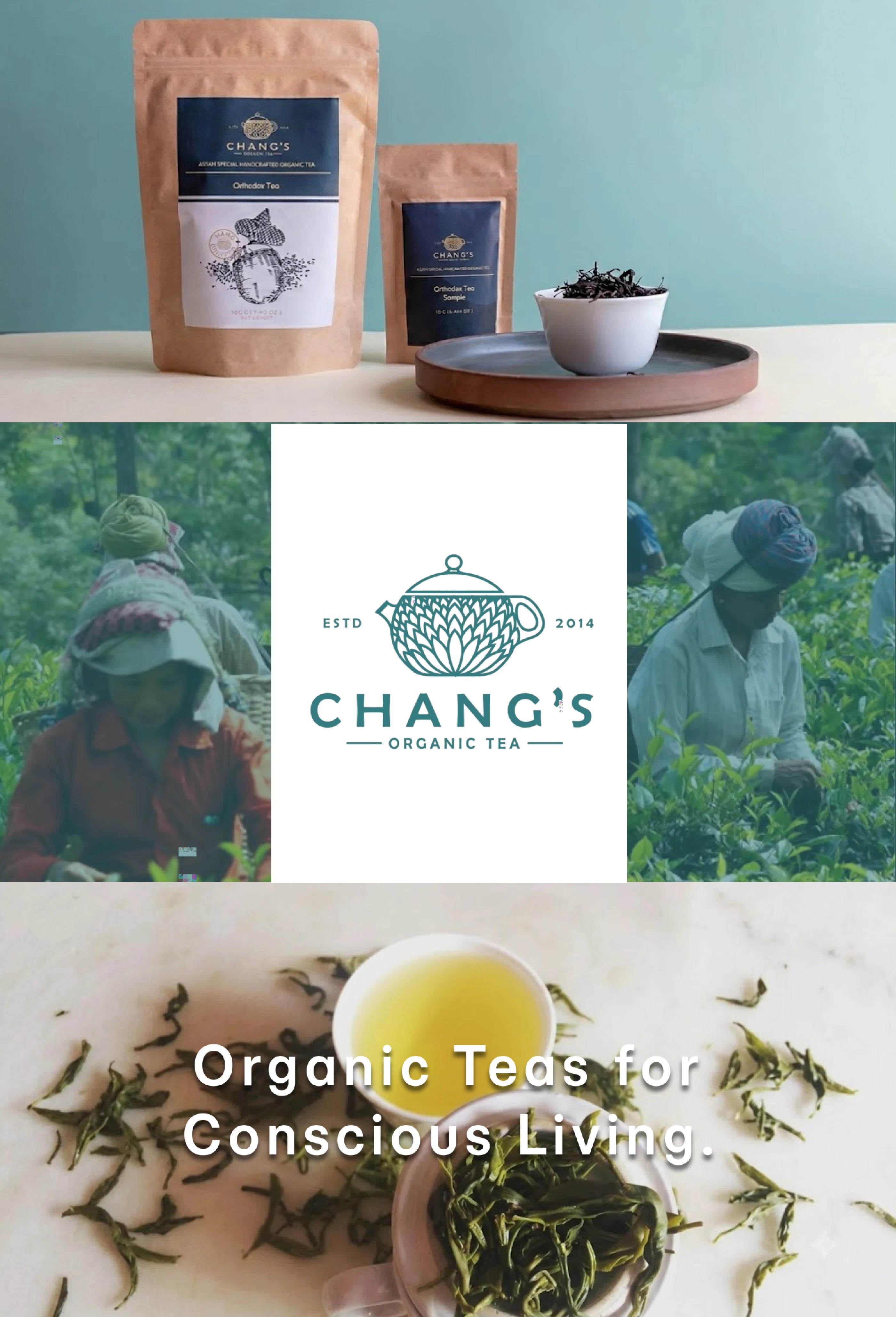 Chang's Organic Tea Mob Banner