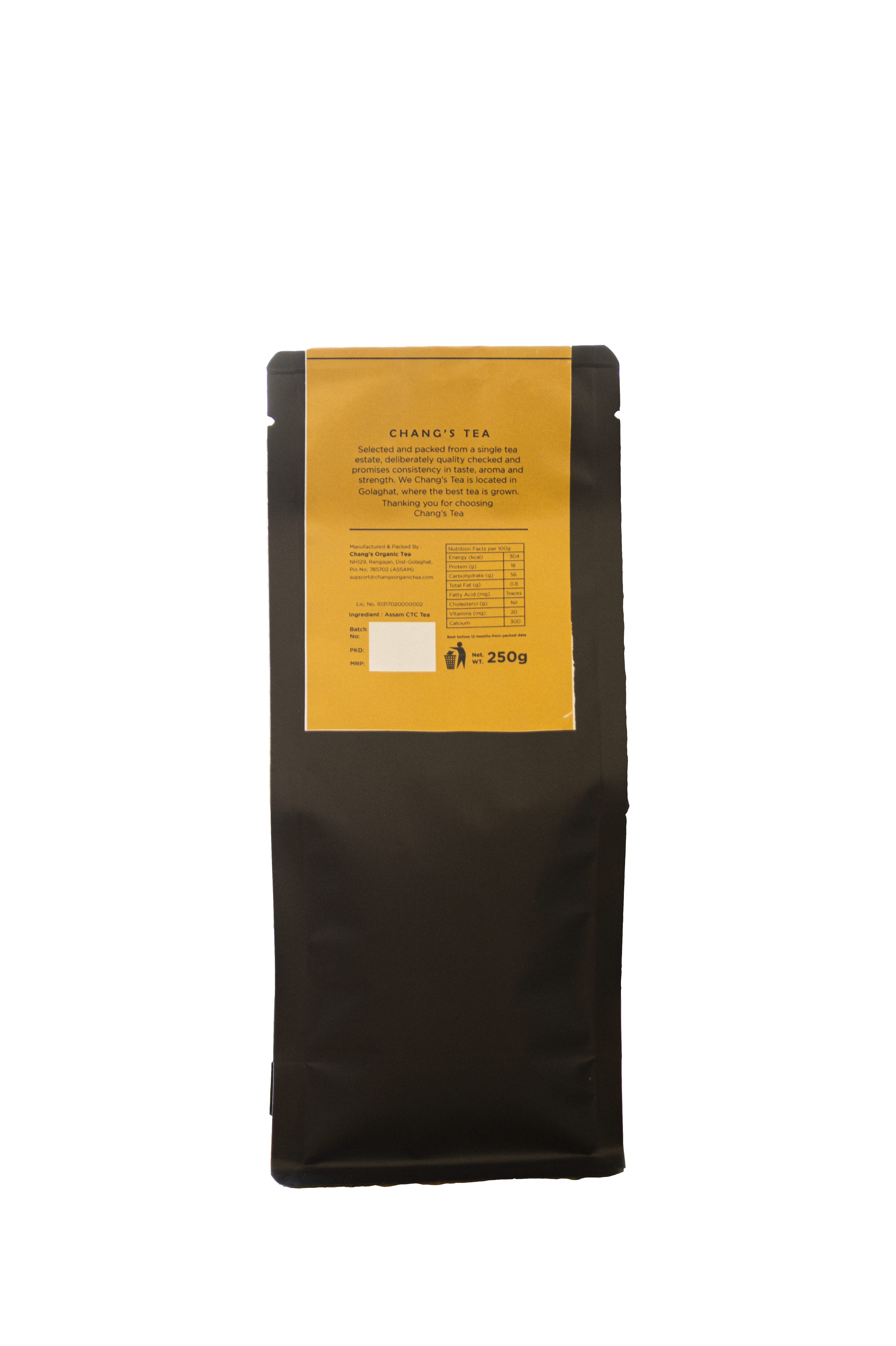 Chang's Organic Tea Assam Second Flush Black Tea Pack