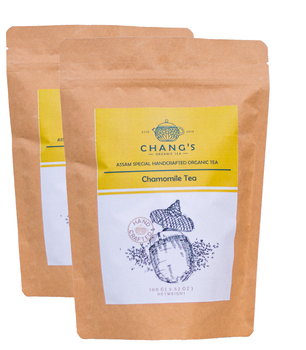 Chang's Organic Tea Chamomile Tea Pack of 2