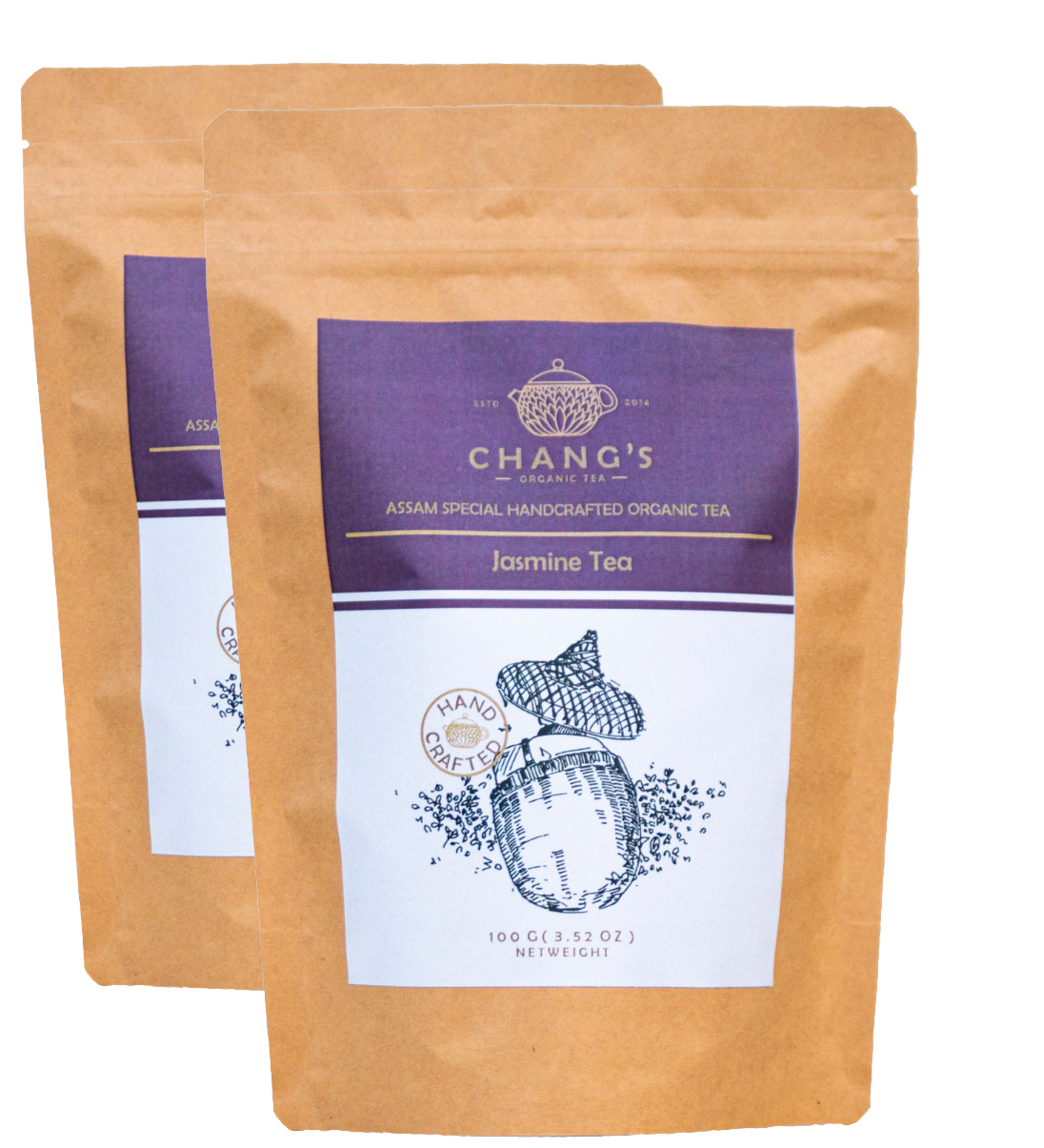 Chang's Organic Tea Jasmine Tea Pack of 2