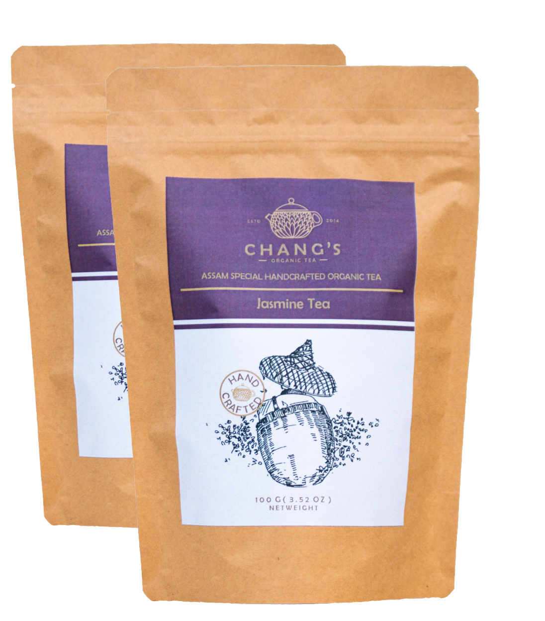 Chang's Organic Tea Jasmine Tea Pack of 2
