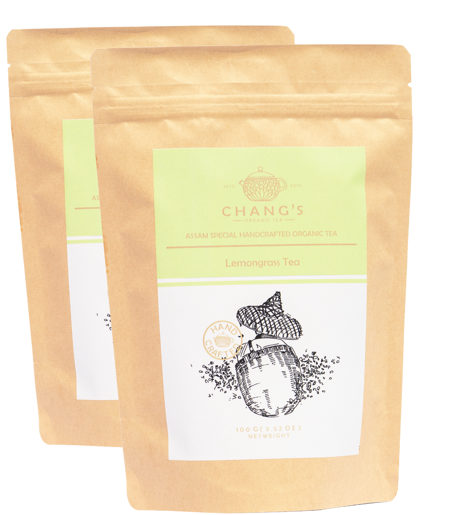 Chang's Organic Tea Lemongrass Tea Pack of 2