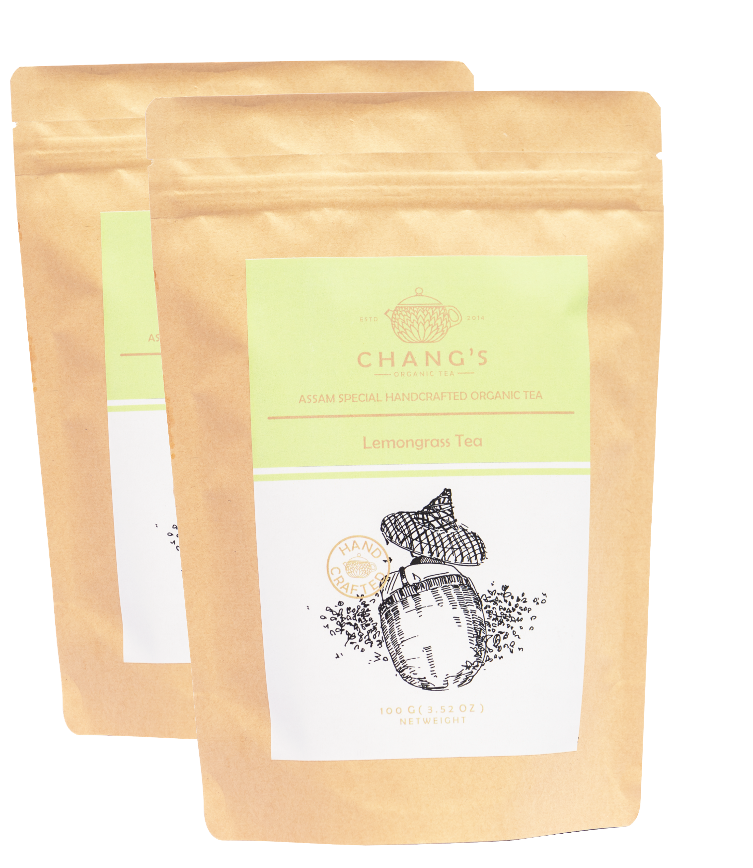 Chang's Organic Tea Lemongrass Tea Pack of 2