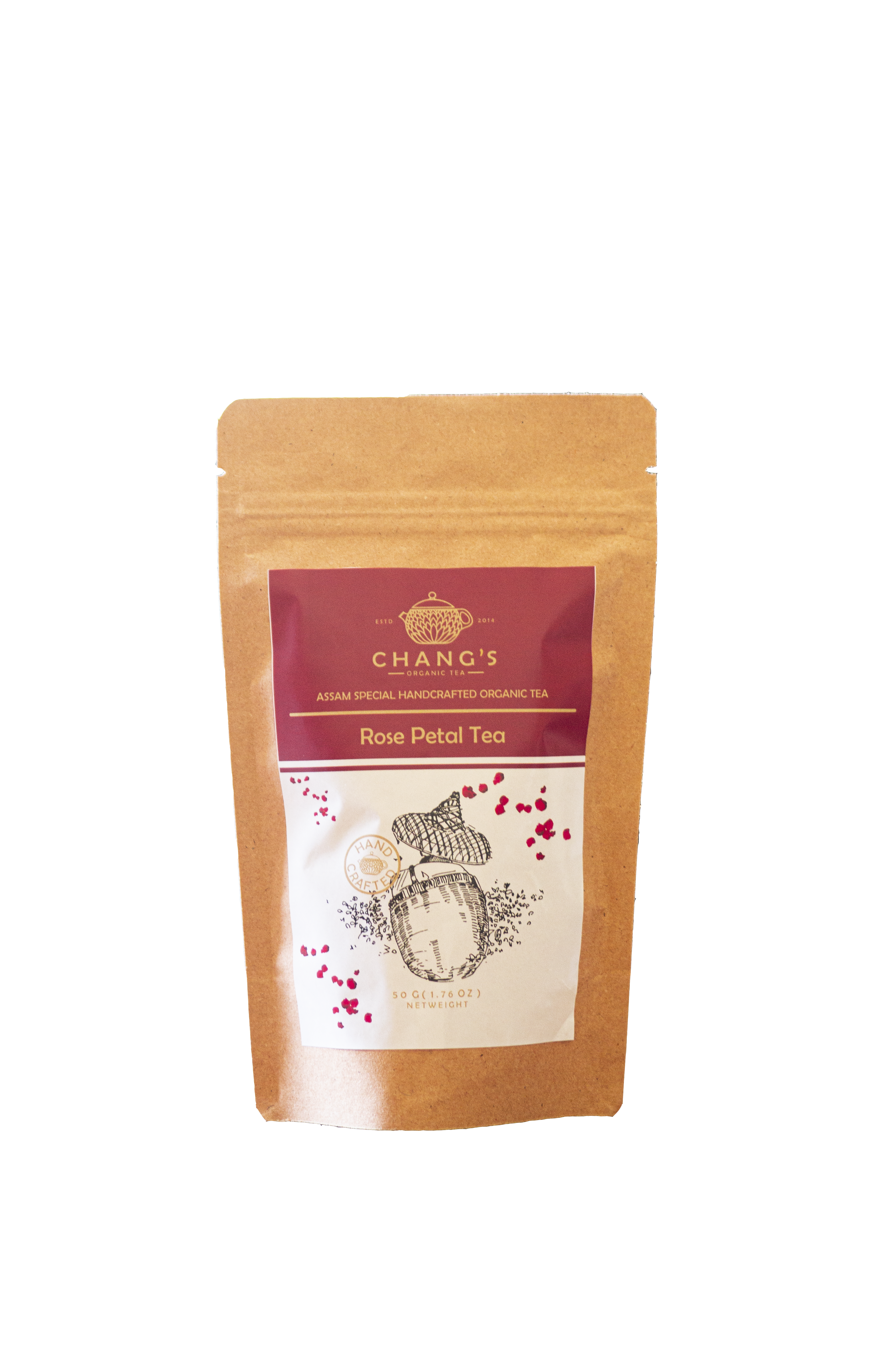 Chang's Organic Tea Rose Petal Tea Pack