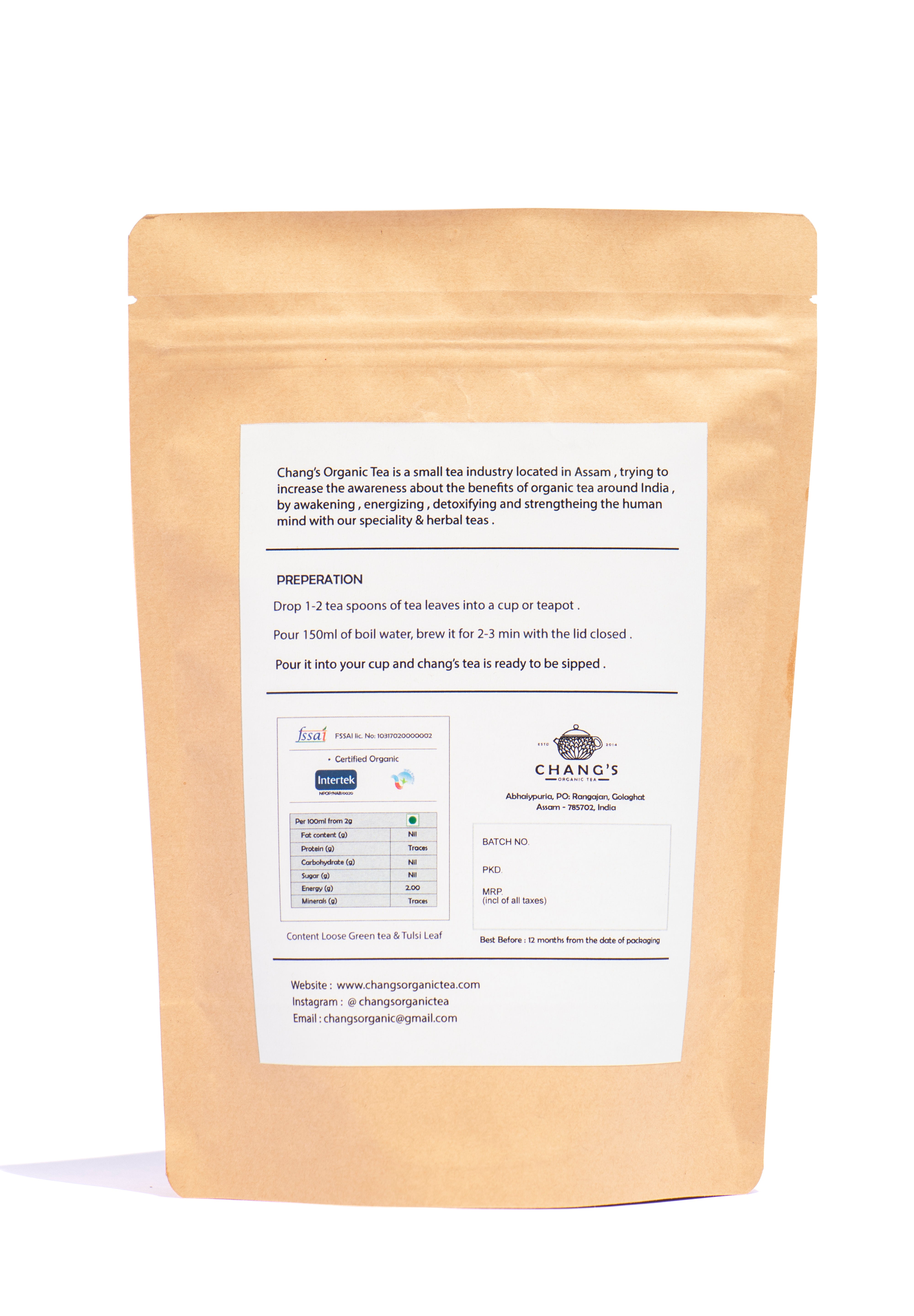 Chang's Organic Tea Tulsi Herbal Tisane