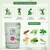 Dabri Exotic Yoga Green Tea with Tulsi, Cinnamon, Other Herbs and Spices for Gentle Detox