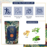 Dabri Ginger Tulsi Green Tea for Immunity and Digestion - Majherdabri Tea Estate
