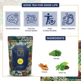 Dabri Moringa Turmeric Green Tea for Gentle Detox - Majherdabri Tea Estate
