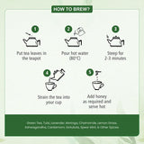 Dabri Sleep Easy Green Tea with Tulsi and Chamomile for Restful Nights