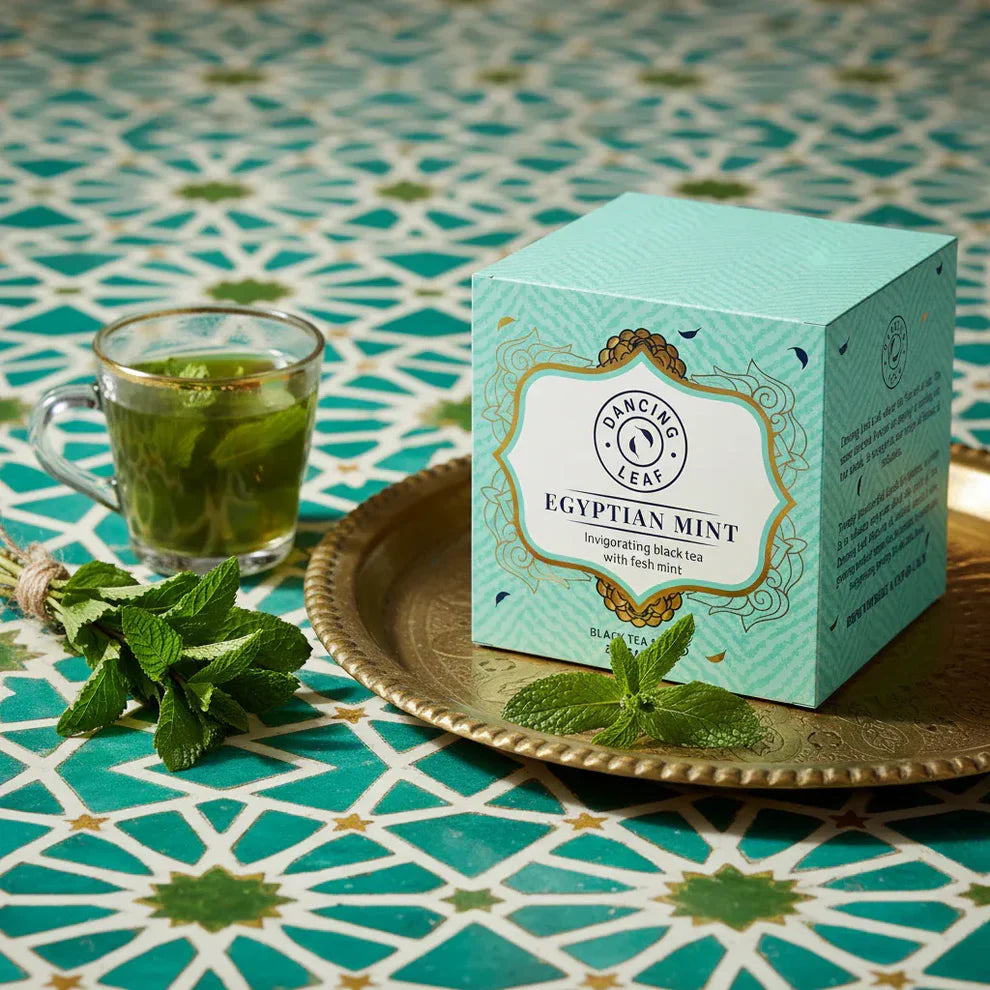 Dancing Leaf Egyptian Mint Black Tea Box
