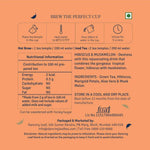 Dancing Leaf Hibiscus & Muskmelon Tea Packaging with Brewing Instructions