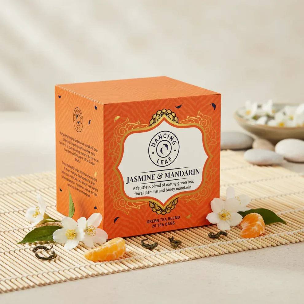 Dancing Leaf Jasmine & Mandarin Green Tea Box