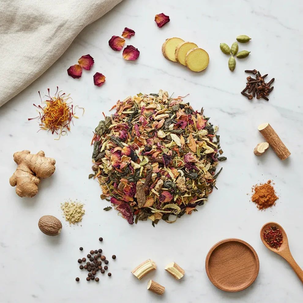 Dancing Leaf Kashmiri Kahwa Green Tea