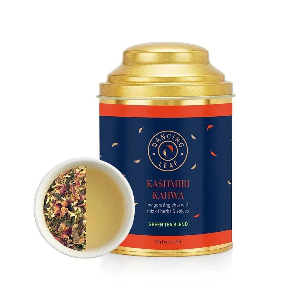 Dancing Leaf Kashmiri Kahwa Tea Canister