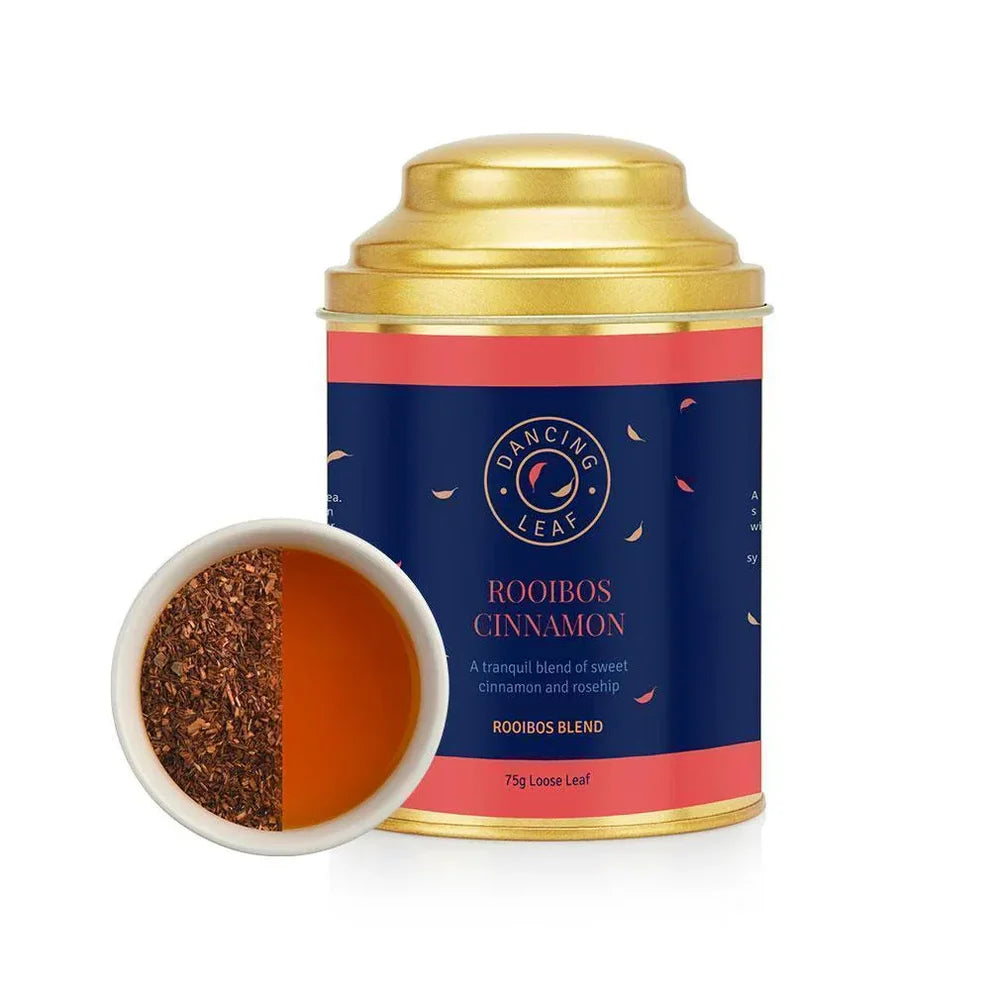 Dancing Leaf Rooibos Cinnamon Tea Canister