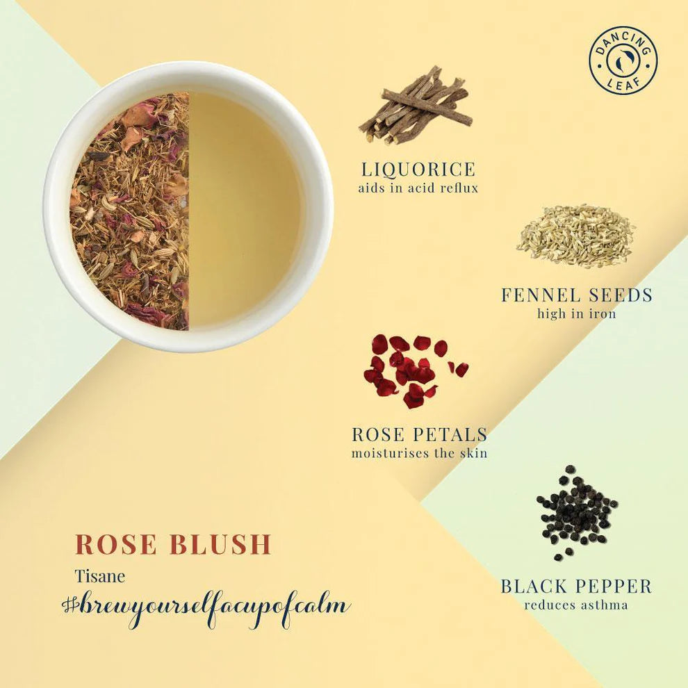 Dancing Leaf Rose Blush Tea