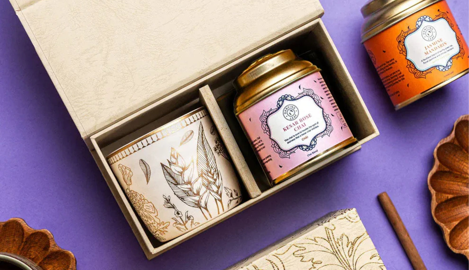 Dancing Leaf Tea Canisters