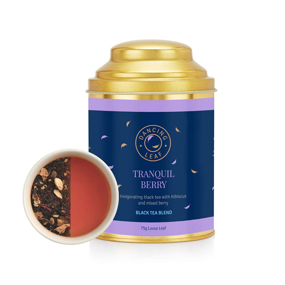 Dancing Leaf Tranquil Berry Tea Canister
