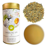 Darjeeling Sips Chamomile Lemongrass Green Tea with Rose Petals for Relief, Clarity & Balance