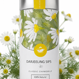 Darjeeling Sips Chamomile Herbal Tea with Whole Blossoms for a Calmer Mind and Restful Nights