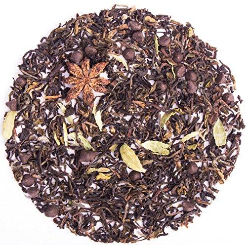 Dessert Style Spiced Darjeeling Black Tea with Choco Chips and Peppermint
