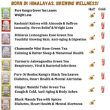 Kangra Tea House DiversiTEA 100% Organic Tea Assortment Box - A Curated Collection of 8 Signature Flavours in Hand Sewn Chemical-Free Cotton Potlis