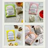 Kangra Tea House DiversiTEA 100% Organic Tea Assortment Box - A Curated Collection of 8 Signature Flavours in Hand Sewn Chemical-Free Cotton Potlis