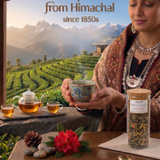 Kangra Tea House DiviniTEA 100% Organic Handcrafted Premium Tulsi First Flush Green Tea-Calming, Healing & Immunity-Boosting