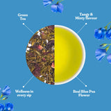 Dorje Teas Butterfly Pea & Mint Green Tea | Nature's Bluest Brew