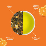 Dorje Teas Orange Earl Grey Green Tea for Juicy Citrus Layers & Clean Darjeeling Notes