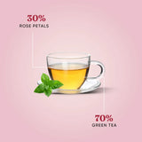 Dorje Teas Rose Green Tea with Thirty Percent Rose Petals | Beautifully Floral from First Sip to Last