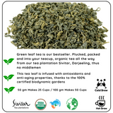 ENERGISING Organic Darjeeling Green Leaf Tea - Boost Energy and Promote Skin Glow
