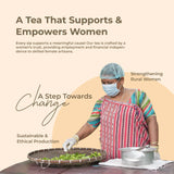 Elixir orthodox tea supports timeless tea culture & women's empowerment.