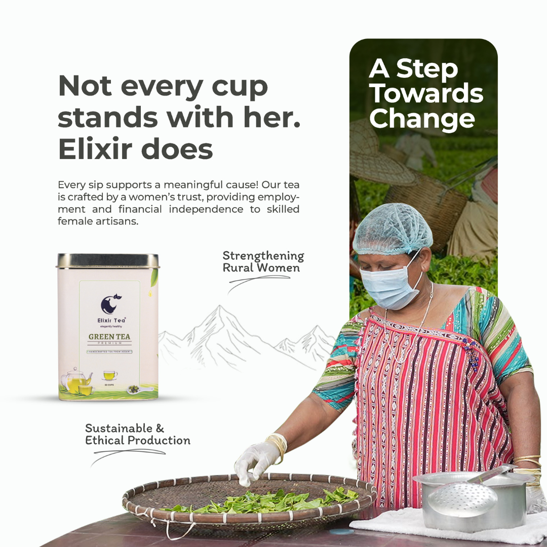 Elixir Premium Green Tea Packaging Details
