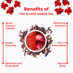 Hot and cold roselle tea benefits