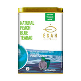 Esah Tea Natural Peach Blue Pea Green Tea – A Fruity Infusion in Natural Cotton Bags