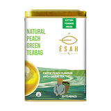 Esah Tea Natural Peach Green Tea – A Fruity Green Tea in Natural Cotton Bags
