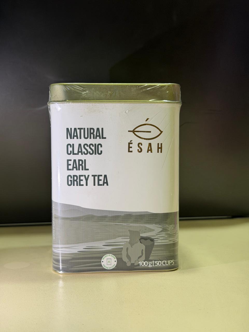 Esah Tea Natural Classic Earl Grey Tea Tin