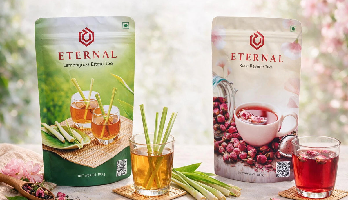 Eternal Lemongrass Estate Tea and Rose Reverie Tea