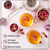 Festive Floral Gift Tea – Rose, Jasmine, Chamomile, Hibiscus & Butterfly Herbal Collection for Gifting