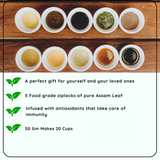 Festive Herbal Collection – Sage, Oregano, Rosemary, Turmeric Tulsi & Ginger Chai for Joyful Moments